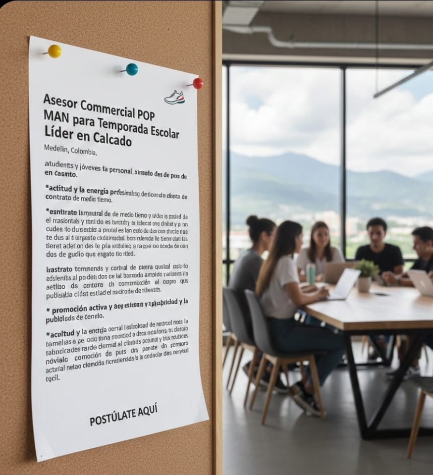 ASESOR COMERCIAL POP MAN Medio Tiempo ​Medellín, Colombia