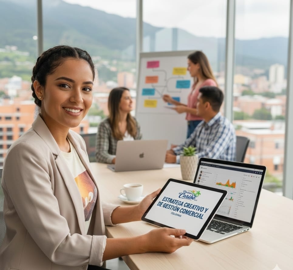 Auxiliar de mercadeo. Estratega Creativo y Auxiliar de Gestión Comercial en Productos el Caribe S.A. ​Medellín, Colombia