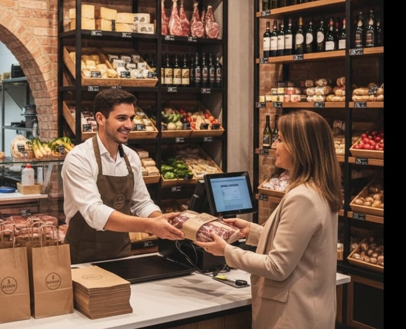 Cajero Polivalente para Mercado Boutique y Carnicería Premium en Belgrano Buenos Aires, Argentina